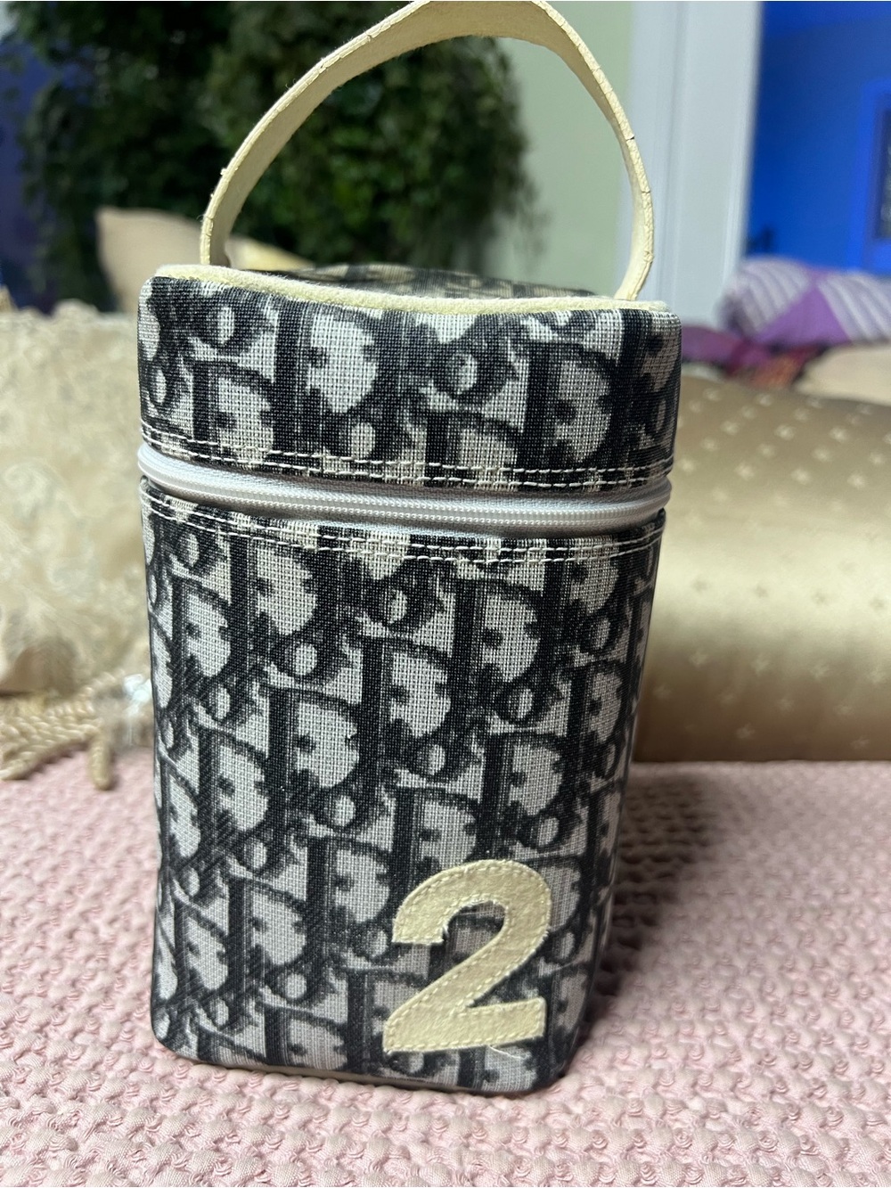 Vintage Christian Dior Trotter Monogram No. 2 Vanity Case Pouch